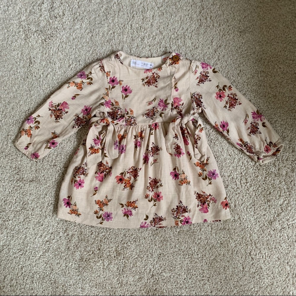 Zara Baby floral dress - Size 12-18 months